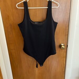 Abercrombie & Fitch Black Bodysuit One Piece Scoop Neck